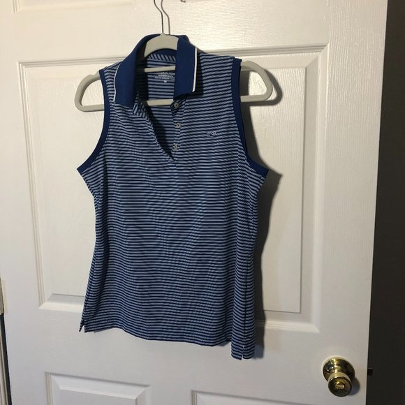 Vineyard Vines Tops - Vineyard vines women sleeveless active polo shirt, M